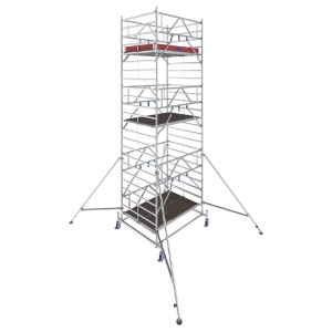 Schela mobila Stabilo S50 1,5 x 2m, aluminiu, inaltime lucru 7.4m, inaltime max. platforma 5.4m - Img 3