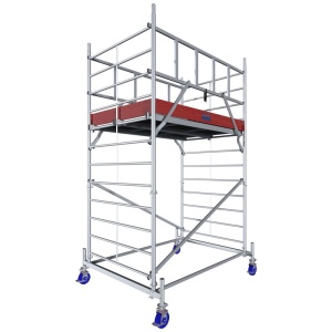 Schela Protec XXL 1,2 x 2m, aluminiu, inaltime lucru 4,3m, inaltime max. platforma 2,3m - Img 1