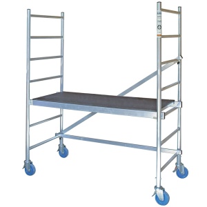 Schela ROLLTEC 0,75 x 1,6m, aluminiu, inaltime lucru 2,90m - Img 1