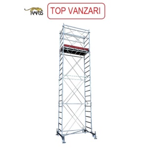 Schele , profesionale, mobile, din otel, suprafata podina 1.6x0.7m, Hlucrumax: 4.5-13.5m, tip S1.6 - Img 1