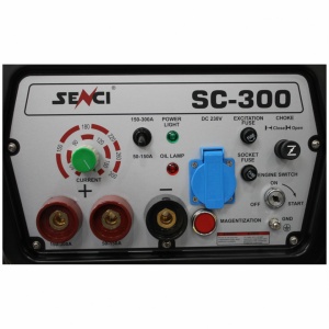 SENCI, Generator SC-300, Putere max. 3.5 kw, 230V, AVR, motor benzina, curent sudura 50 - 300 A - Img 5