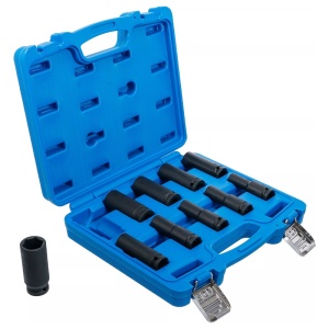 Set 10 chei tubulare de impact lungi 1/2", 10-24 mm - Img 3