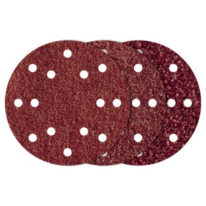 Set 10 foi abrazive Wolfcraft 8404000, prindere velcro, pentru lemn si metal, D 150 mm, P60/80/120