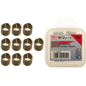 Set 10 insertii reparat filete M12 x 1.75 - Img 1