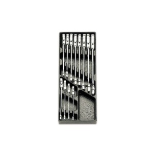 Set 12 chei Beta combinate cu clichet articulat, 8-19mm in suport termoformatat T46