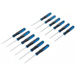 Set 12 piese BGS 8 surubelnite de precizie si 4 minicarlige cu forme diferite, tip BG-8833 - Img 1