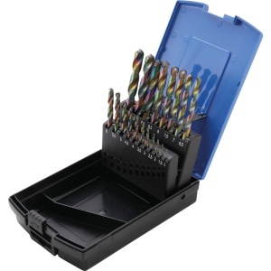 Set 19 burghie BGS pentru metal, HSS, 1-10 mm, pas 0,5mm - Img 1