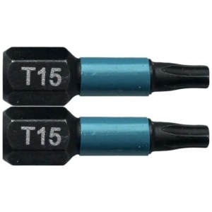 Set 2 biti Makita Impact Black Hex 1/4" 25mm T15