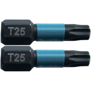 Set 2 biti Makita Impact Black Hex 1/4" 25mm T25