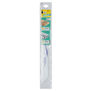 Set 2 panze fierastrau sabie Wolfcraft 3568000, pentru material plastic, lemn cu cuie, tevi din fonta, 3568000, 230 mm - Img 2