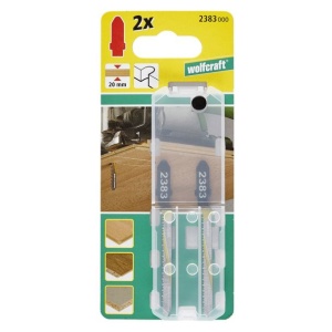 Set 2 panze pentru fierastrau pendular Wolfcraft 2383000, prindere in T, pentru lemn, adancime taiere 20 mm - Img 2