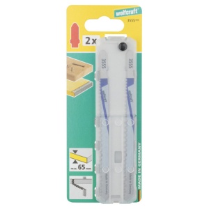 Set 2 panze pentru fierastrau pendular Wolfcraft 3555000, prindere in T, pentru metal / lemn, adancime taiere 3 - 10 mm / 65 mm - Img 2