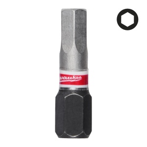 Set 3 biti de impact Milwaukee Shockwave Impact Duty™, Hex5mmx25mm