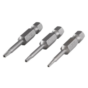 Set 3 biti siguranta Wolfcraft 1260000, TX7-8-9, lungime 50 mm, prindere E63 - Img 4