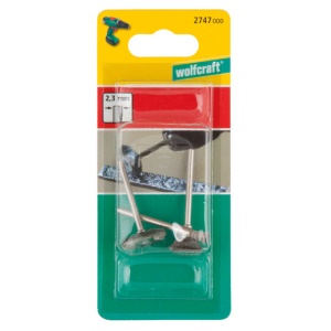 Set 3 Mini-perii otel inoxidabil Wolfcraft 2747000 - Img 3