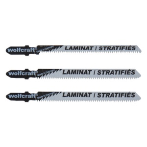 Set 3 panze pentru fierastrau pendular Wolfcraft 2379000, prindere in T, pentru lemn, adancime taiere 25 mm