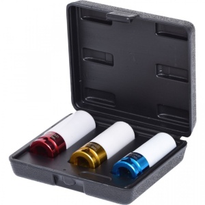 Set 3 piese KS TOOLS tubulare de impact pentru jante din aluminiu, 1/2", 17-21mm - Img 1
