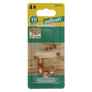 Set 4 punctatoare de dibluri, cu diametrul de 10 mm Wolfcraft 2913000, pentru grosimi de 19-30 mm - Img 2