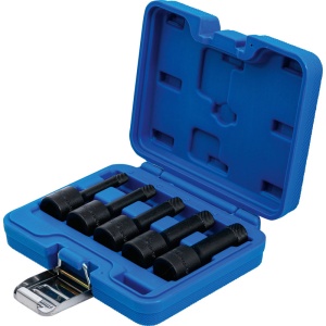 Set 5 chei speciale "Twist" cu profil spiral, extractoare de suruburi, 8 - 16 mm, antrenare 1/2", BGS - Img 3