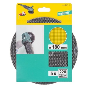 Set 5 discuri Easy fix Wolfcraft 5616000, Gr. 220, D 180 mm - Img 2