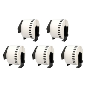 Set 5 Etichete late modul continuu compatibile DK-22223 50 mm x 30.48m Brother DK-22223 DK22223
