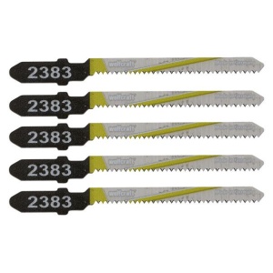 Set 5 panze pentru fierastrau pendular Wolfcraft 2393000, prindere in T, pentru lemn, adancime taiere 20 mm - Img 1