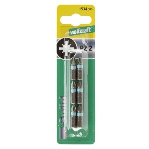 Set 6 biti pentru insurubat Wolfcraft 1534000, PZ2, prindere E63, lungime 25 mm - Img 2