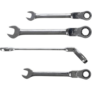Set 6 chei combinate cu clichet articulate 1/4" - 9/16" - Img 2
