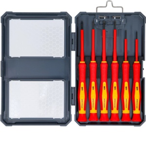 Set 6 surubelnite de precizie pentru electricieni BGS izolate VDE 1000V, BGS 35883
