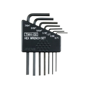 Set 7 chei hexagonale Engineer TWH-02, HEX 0.05, HEX 0.7, HEX 0.89, HEX 1 16, HEX 3 32, HEX 5 64, HEX 7 64 fixate in suport plastic - Img 1