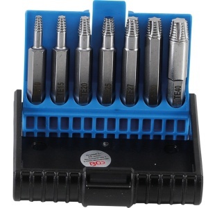 Set 7 extractoare suruburi BGS pentru profiluri T-Star defecte (pentru Torx) T10-T40