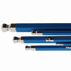 Set 9 chei imbus tip L cap sferic extra-lungi, magnetice, 1.5 - 10 mm - Img 5