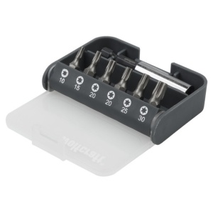 Set biti pentru insurubat Wolfcraft 1216000, profil Torx, prindere C6.3, lungime 25 mm, 7 piese
