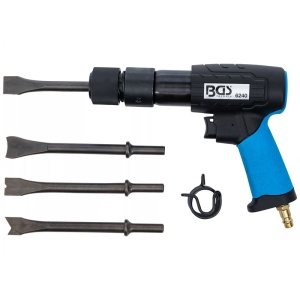 Set ciocan cu impact pneumatic profesional BGS pentru daltuire, cu mandrina rapida cu adaptor si 4 dalti, 10 mm, - Img 5