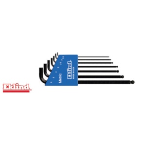 Set de 7 chei locas hexagonal lungi cu cap sferic in suport de plastic, EKLIND 1.5 - 6 mm