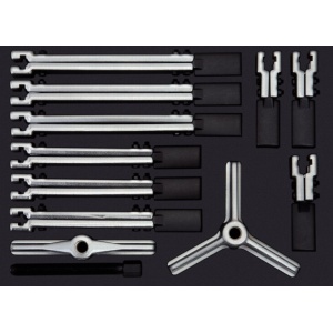 Set extractoare universale cu 2 + 3 braţe, 12 piese - Img 2