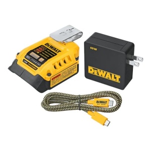 Set incarcator USB-C DeWalt DCB094H2, cu 2 acumulatori Powerstack 18V / 5.0Ah - Img 1