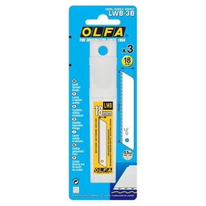 Set LWB-3B - lame japoneze negre tip fierastrau de 18 mm, 3 bucati, Olfa - Img 2