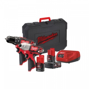 Set scule cu acumulatori Milwaukee M12 BPP2B-421C