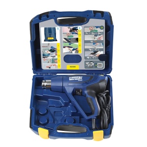 Set suflanta aer cald Rapid R2000 si servieta plastic rigida, putere 2000 W, debit 450 l min, reglare debit aer in 3 trepte, temperatura 60 C 600 C, protectie la supra incalzire, 5001352 - Img 1