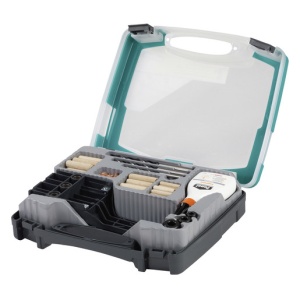 Set universal de dibluire Wolfcraft 4645000 pentru dibluri de 6,8 si 10mm