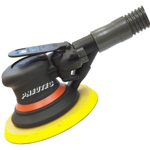 Slefuitor cu excentric si control al vitezei de rotatie taler, fara ulei, cu aspiratie proprie, 150 mm, 11000 rpm , PNEUTEC tip UT8771 - Img 1
