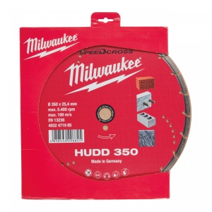 Speedcross HUDD Milwaukee, disc universal pentru materiale dure (Diametru interior disc (mm): 25.4, Diametru disc (mm): 350, Tip: HUDD 350, Înălțime segment (mm): 8) - Img 2