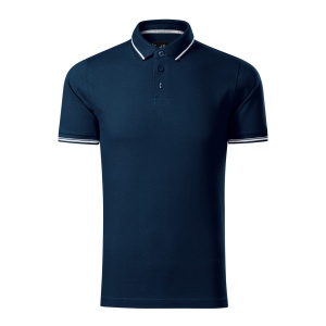 Tricou polo barbati Malfini Premium Perfection Plain, albastru marin L