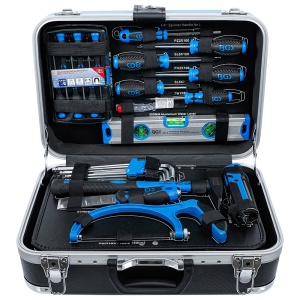 Trusa 106 piese scule profesionala in geanta plastic ABS - Img 10