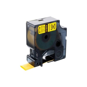 Tub termocontractibil galben 19mm x 1.5m compatibile Dymo 18058