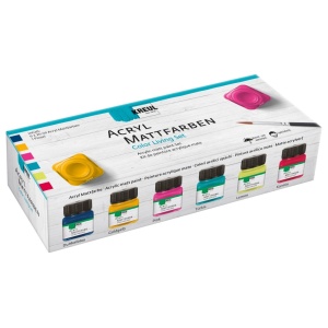 Vopsea acrilică mată Kreul Color 20 ml 6/set