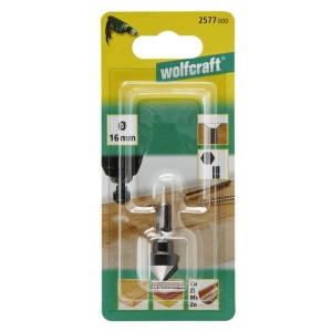 Zencuitor WS Wolfcraft 2577000, D 16 mm, unghi zencuitor 45°, pentru suruburi cu cap ingropat cu D 3 - 8 mm - Img 2