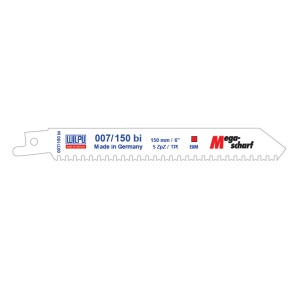 007/150 BI Panza Bi-Metal pentru fierastrau sabie pentru neferoase, otel si lemn cu cuie / 5 bucati, DIM 150 x 19 x 0.9 mm