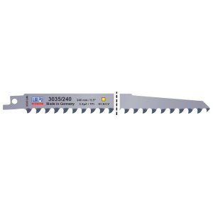 3035/240 Panza HCS/CV pentru fierastrau sabie pentru lemn / 5 bucati, DIM 240 x 19 x 1.27 mm